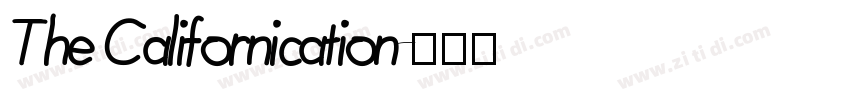 The Californication字体转换
